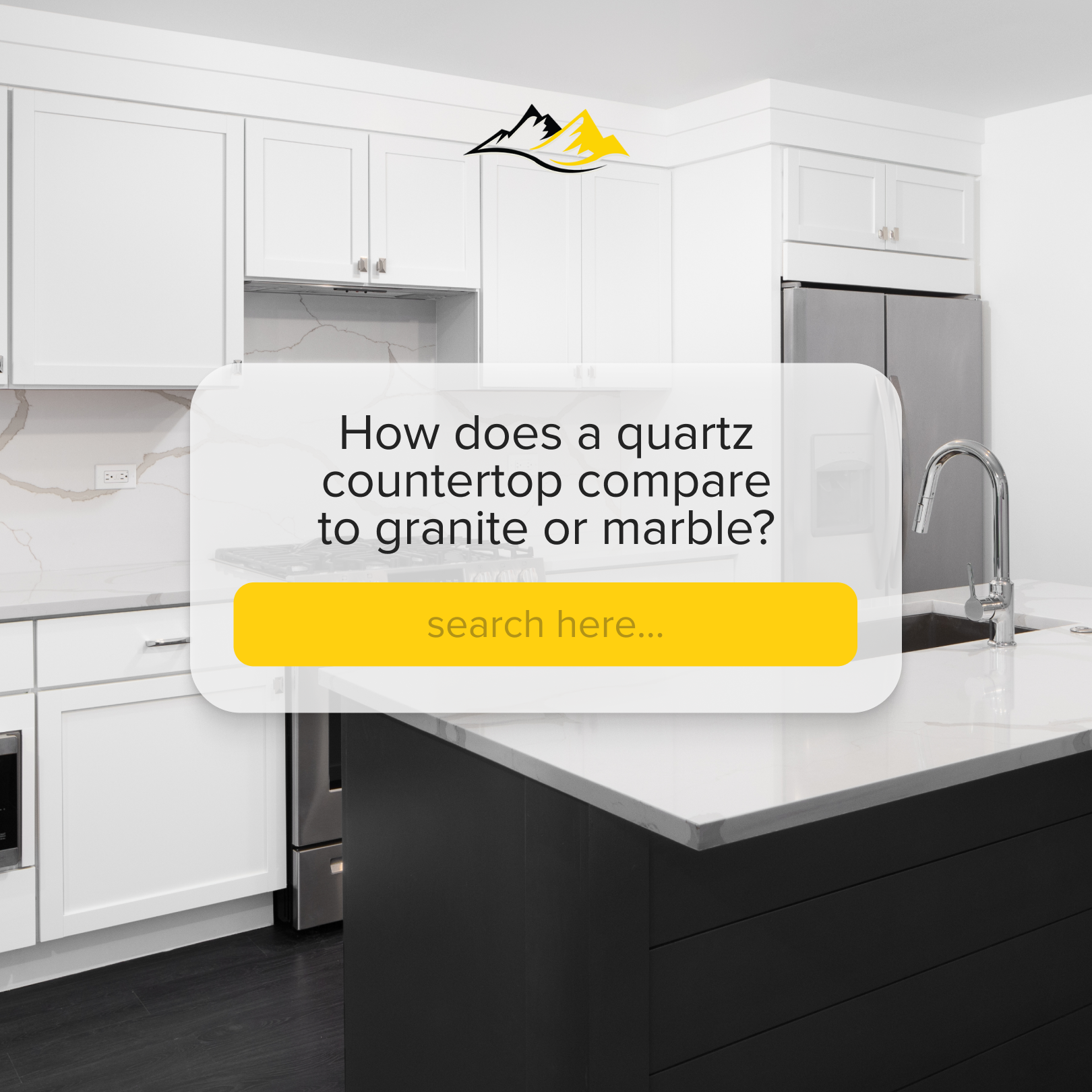 How does a quartz countertop compare to granite or marble?