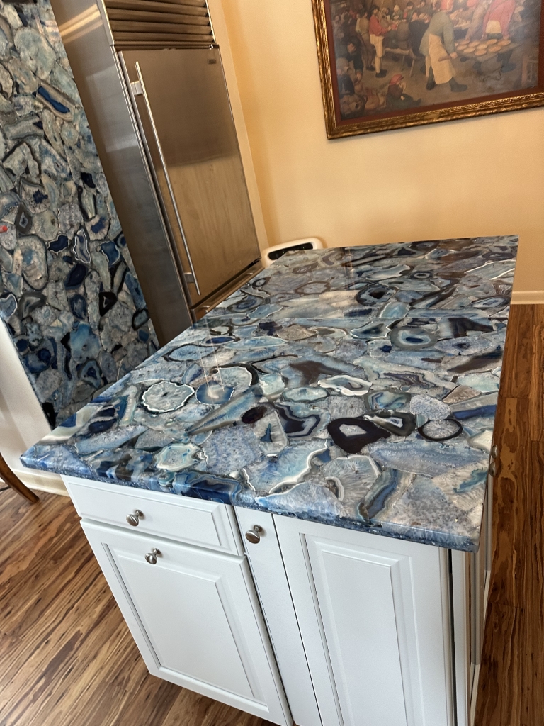 Vibrant Blue Agate Countertops Dayton